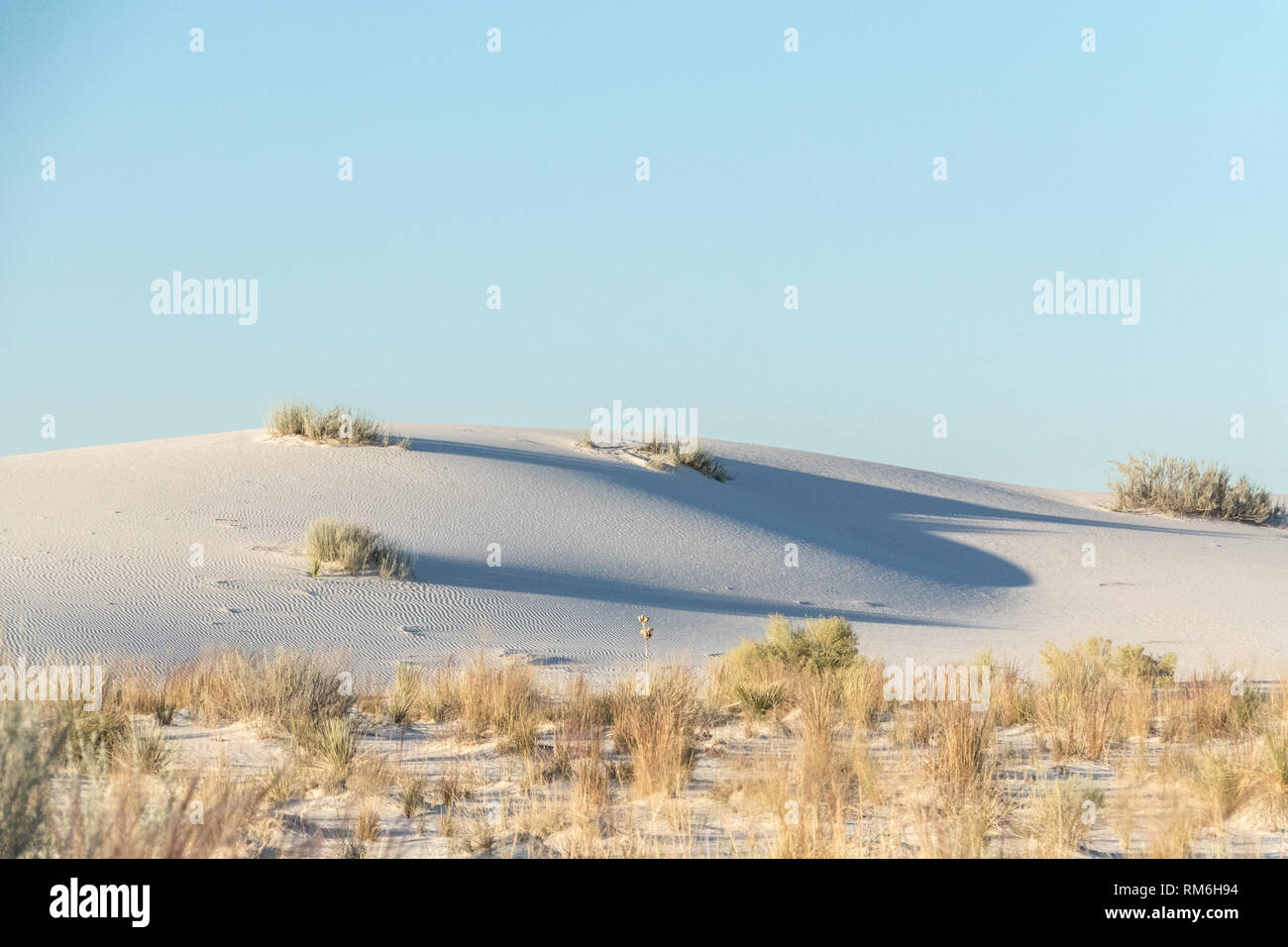 Découvrez le top things to do in White Sands, au Nouveau Mexique. Explorer le plus grand du monde des dunes de gypse de White Sands National Monument. Banque D'Images
