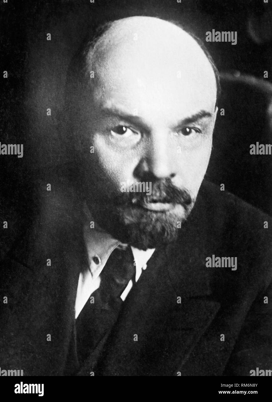 Vladimir Ilitch Oulianov alias Lénine révolutionnaire et homme politique russe et leader de la Russie soviétique et l'union soviétique Banque D'Images