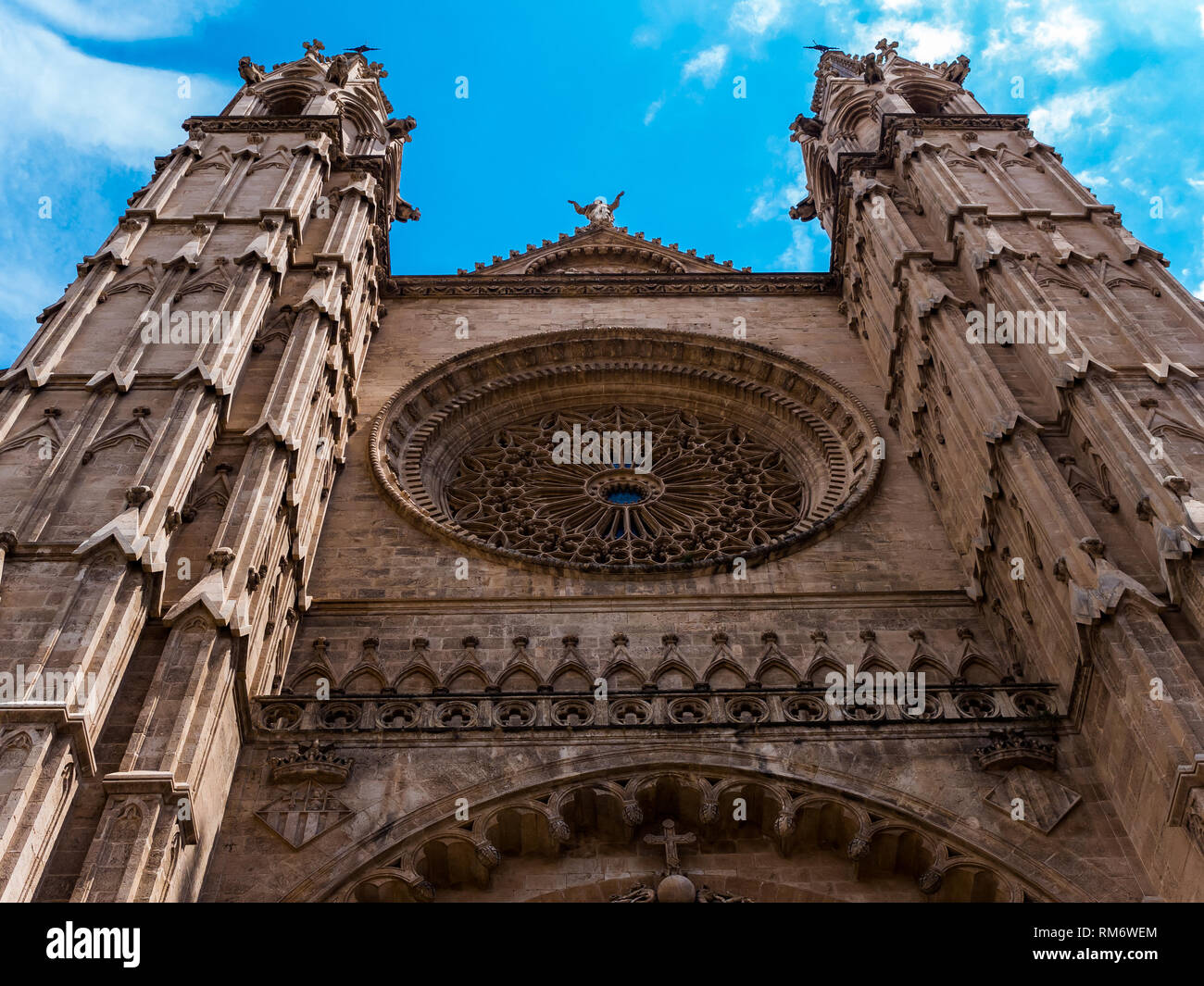 La cathédrale de Palma de Mallorca Banque D'Images