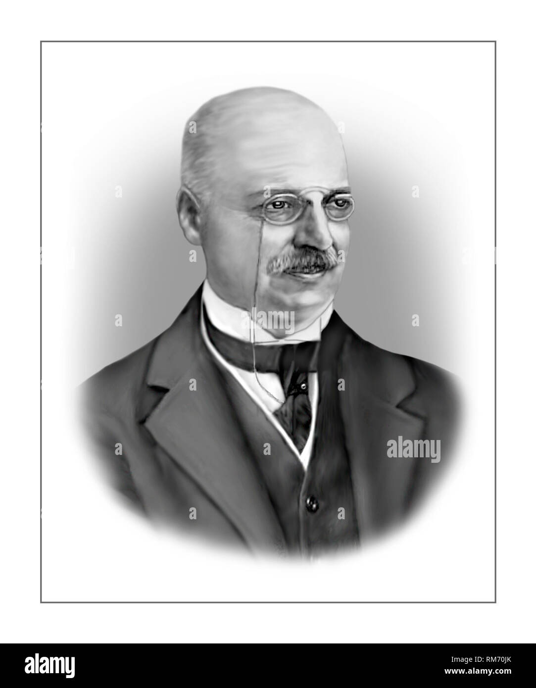 Alois Alzheimer 1864-1915 neurologue psychiatre allemand Banque D'Images