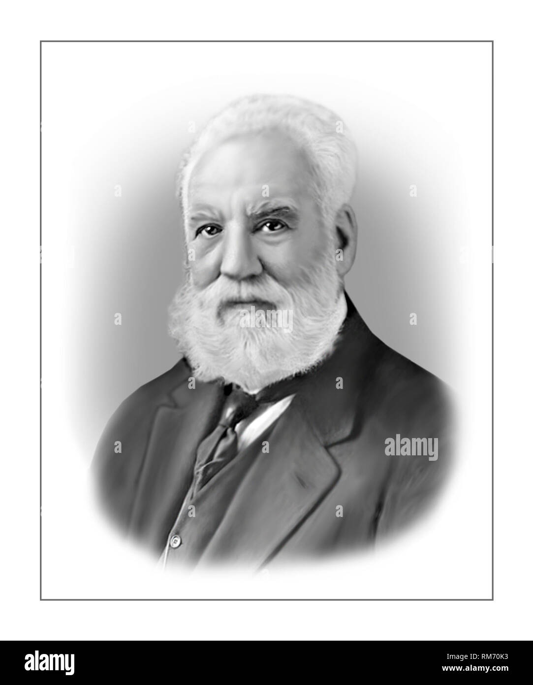 Alexander Graham Bell 1847-1922 Chercheur Ingénieur inventeur écossais né Banque D'Images