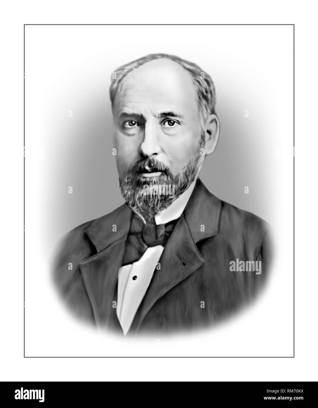 Santiago Ramón y Cajal 1852-1934 pathologiste neuroscientifique Espagnol Banque D'Images