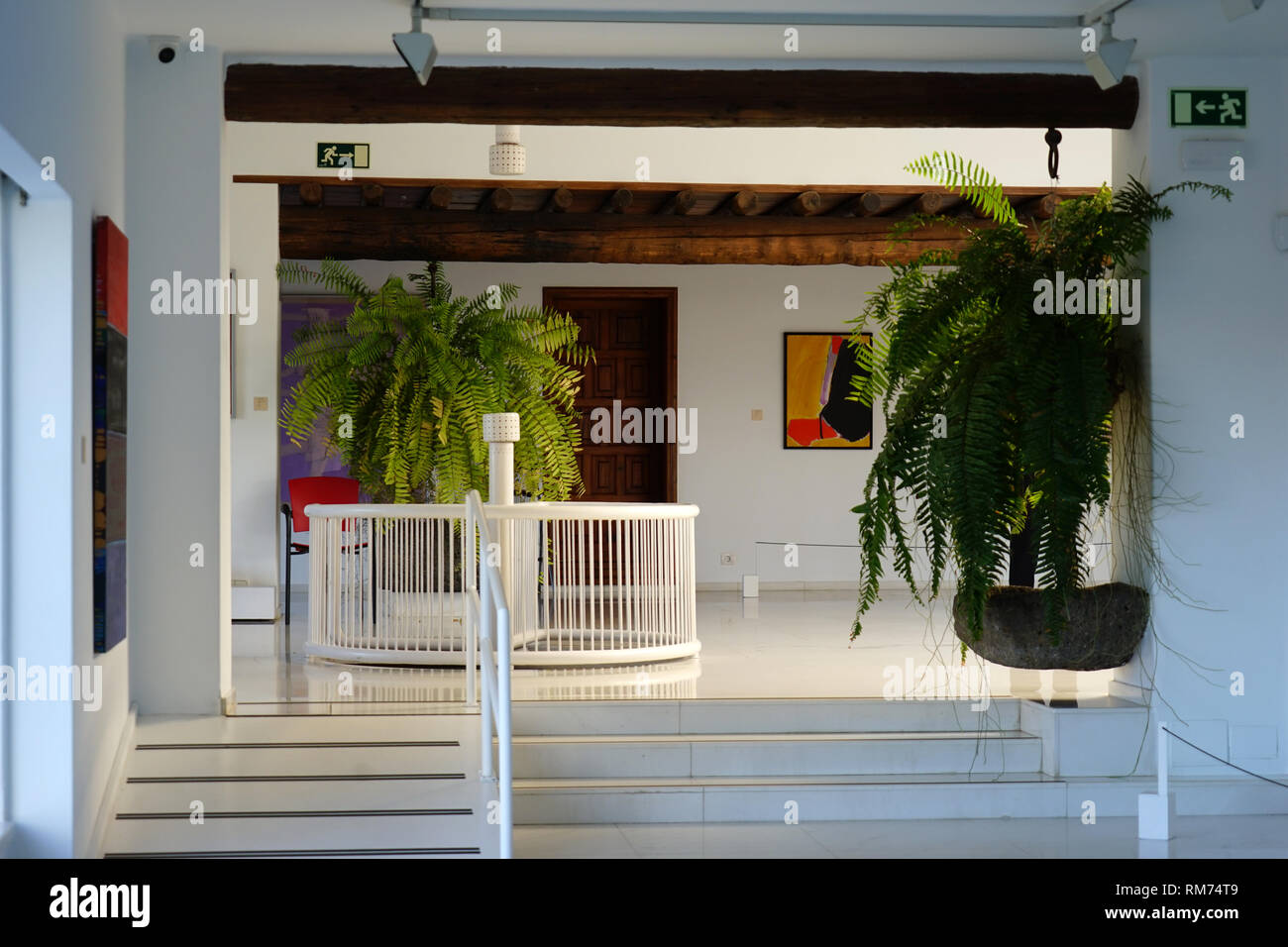 Ausstellungsraum, Vulkanhaus, Fundación César Manrique, Vulkan und Architektur, musée, Tahiche, Lanzarote, Kanarische Inseln, Spanien Banque D'Images