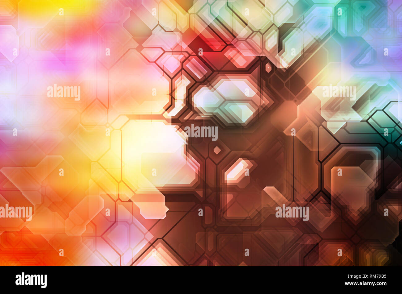 Abstract colorful futuristic background Banque D'Images