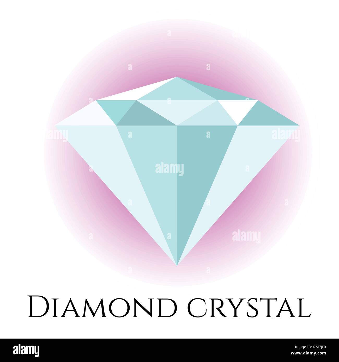 Vector illustration de cristal triangle isolé. Symbole diamant pour logo ou design Illustration de Vecteur
