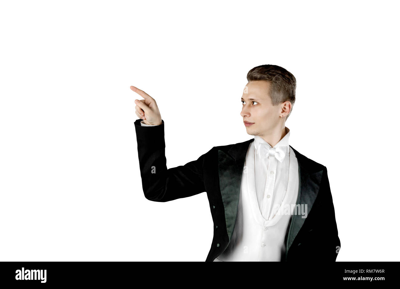 Image d'un bel homme portrait d'un jeune acteur Banque D'Images