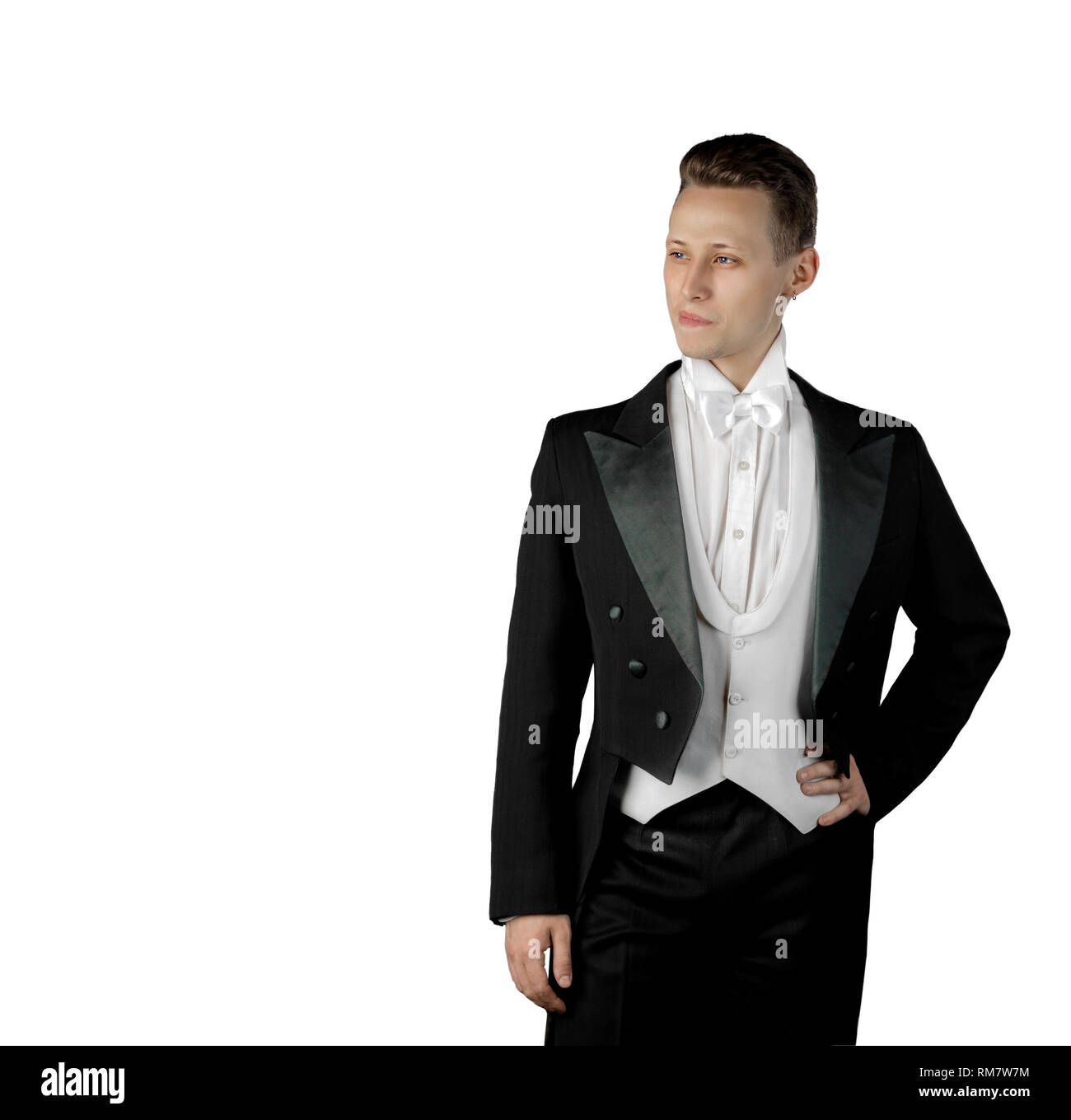 Image d'un bel homme portrait d'un jeune acteur Banque D'Images