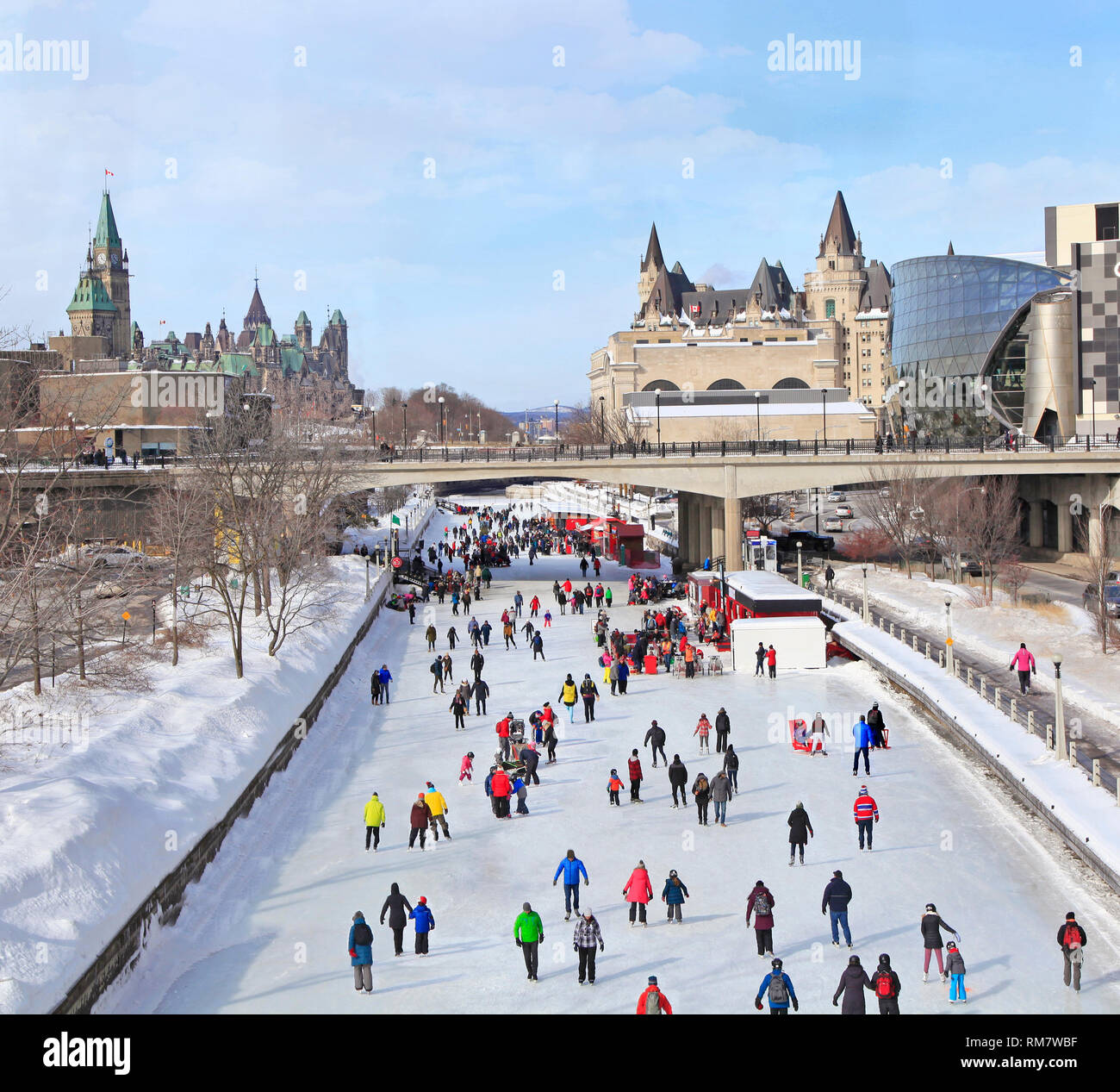 Patinoire du Canal Rideau, Ottawa, Canada Banque D'Images