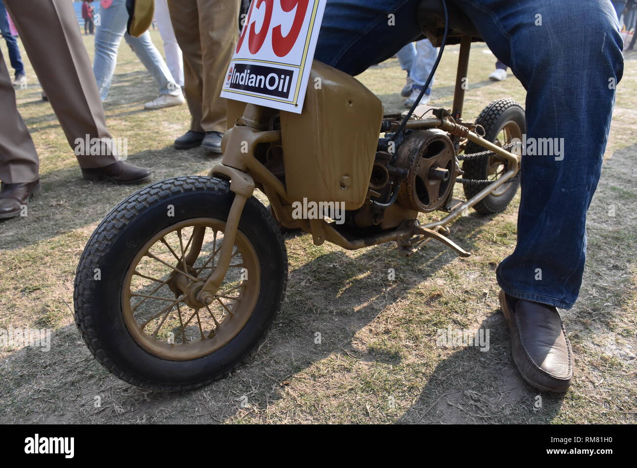 Welbike Parachutiste WW2, Moto Britannique, Réplique Acier Apprêt, Neuve