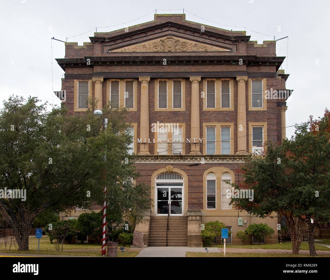 Mills County Courthouse - Goldthwaite, Texas Banque D'Images