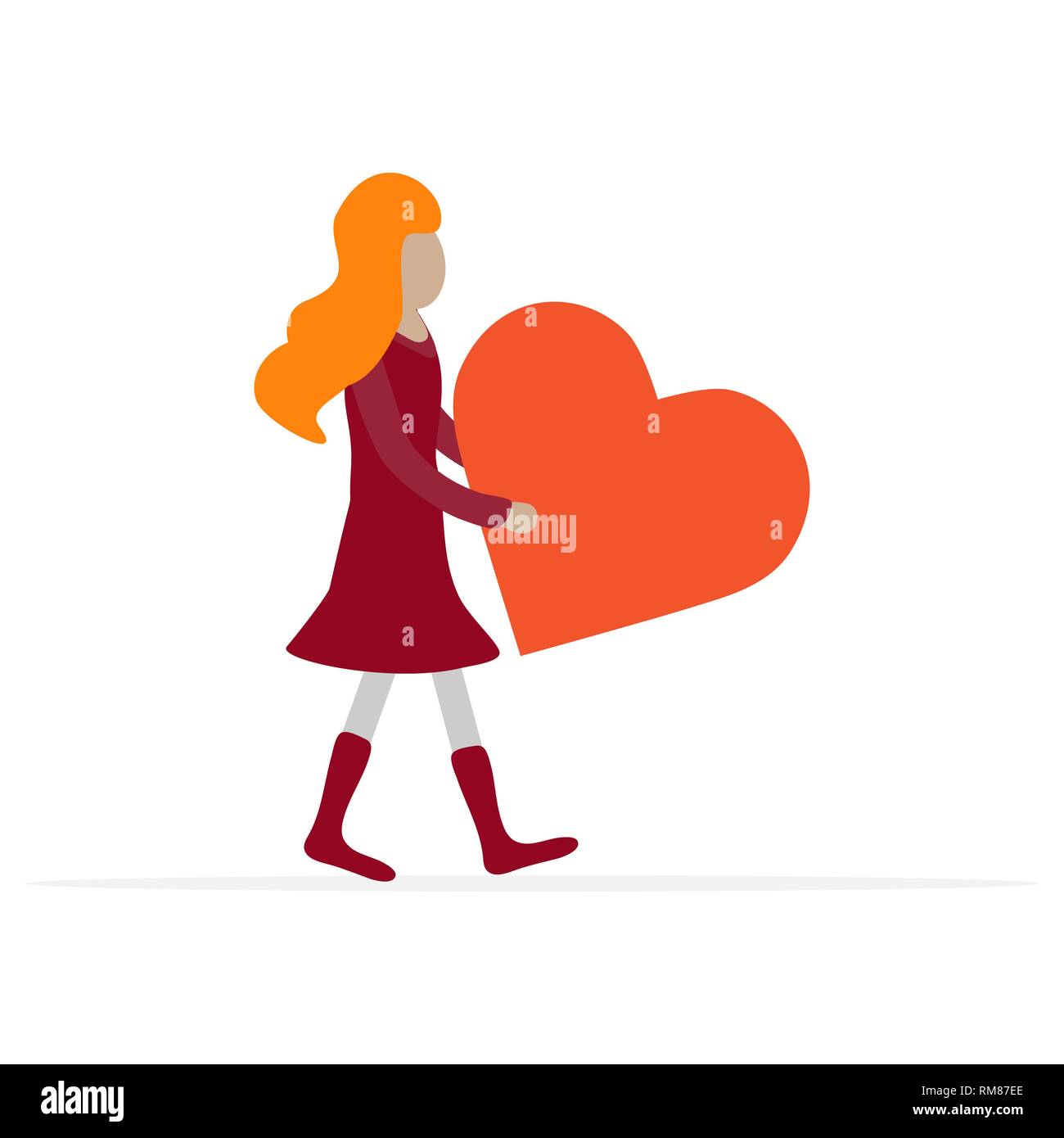 Femme Coeur Anniversaire La Saint Valentin Fete Des Meres La Fete Des Peres Vector Background Pour La Conception De Carte De Vœux Banniere Affiche Ou Imprimer Image Vectorielle Stock Alamy