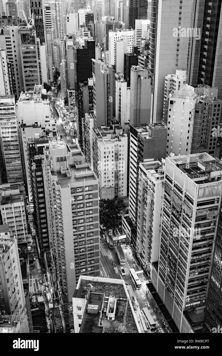 Skyline de Hong Kong Banque D'Images