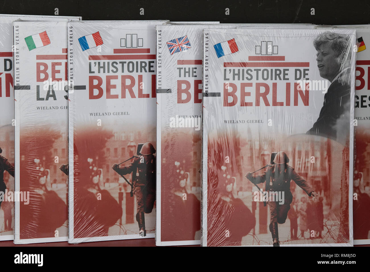 L'histoire de Berlin en langue internationale Banque D'Images