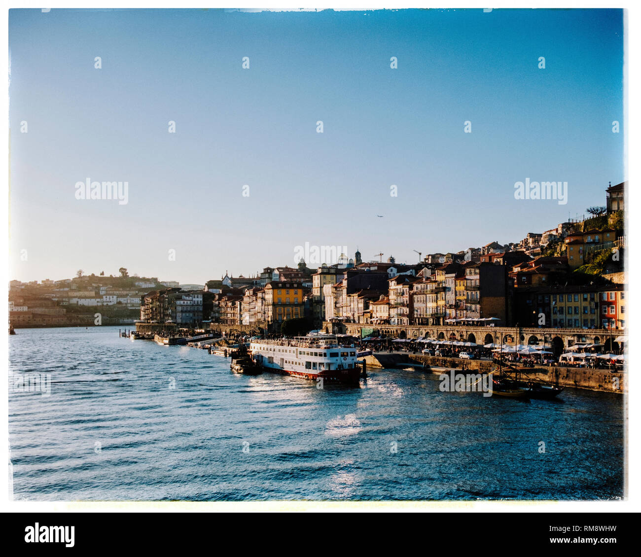 Porto, ville de style Polaroid Banque D'Images