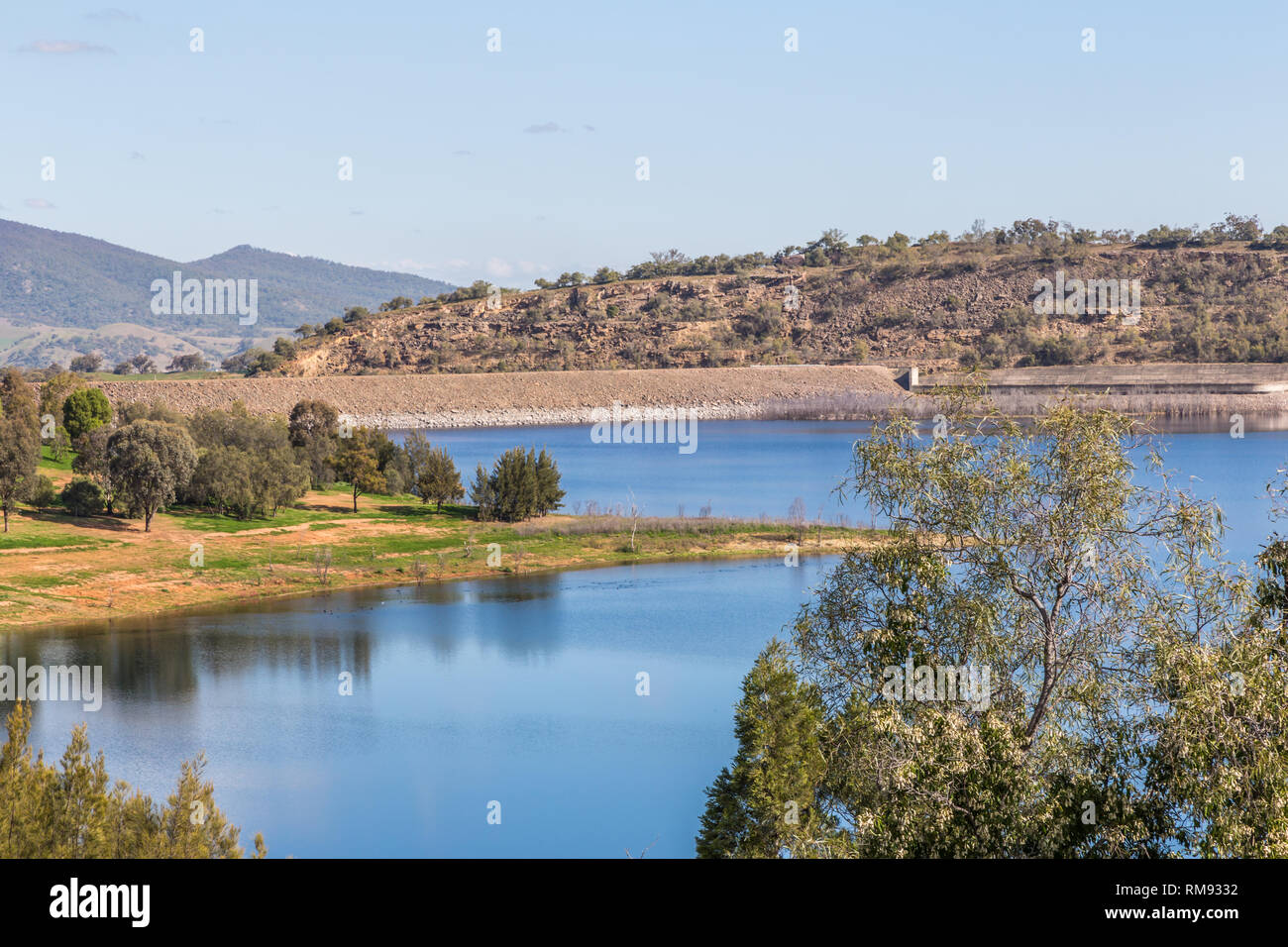 Barrage Glenbawn, Upper Hunter, Nouvelle-Galles du Sud, l'Australie est une destination de sports et de loisirs à l'intérieur des terres près de Scone. Banque D'Images