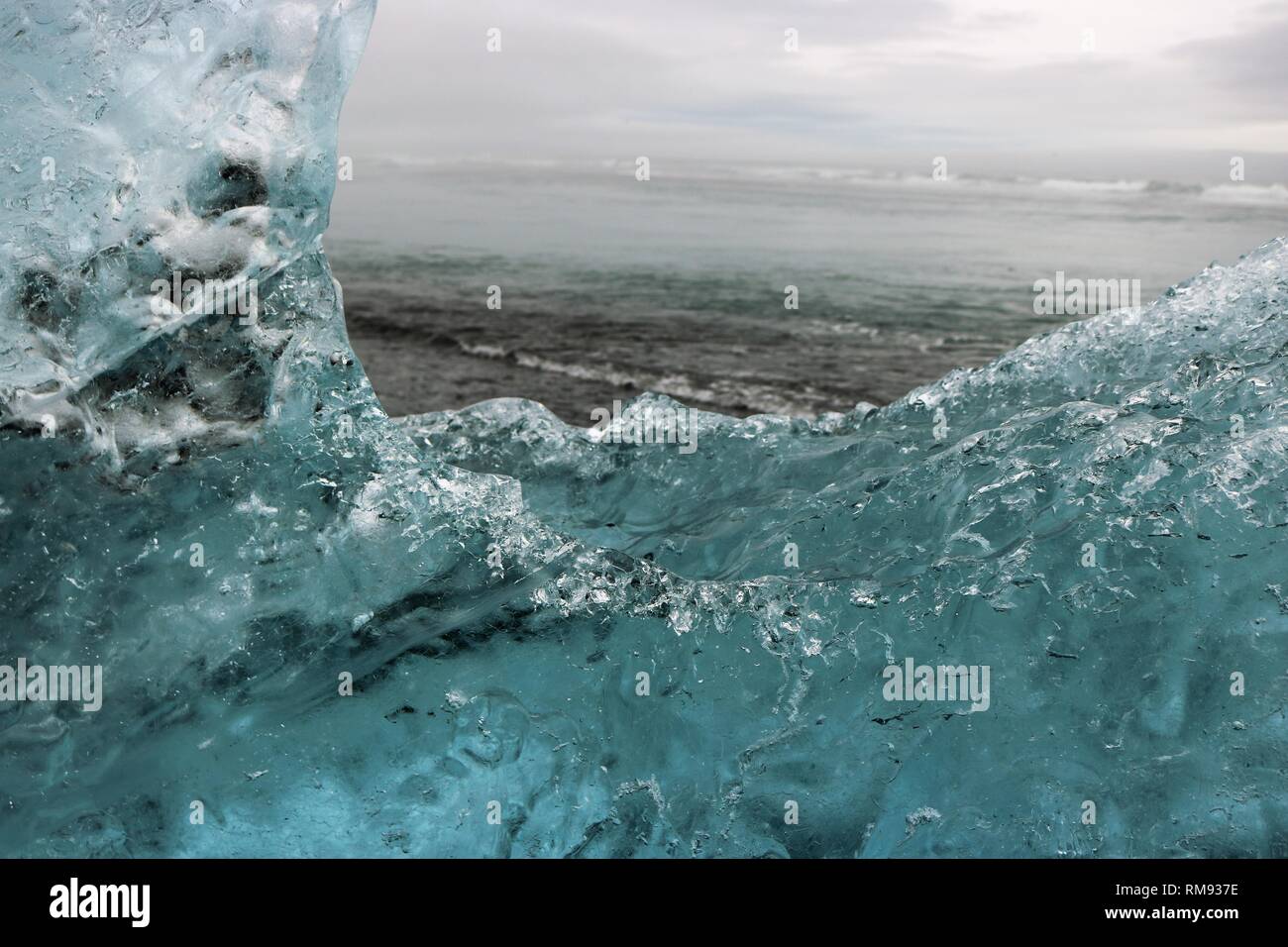La Lagune du Glacier de l'Islande Banque D'Images