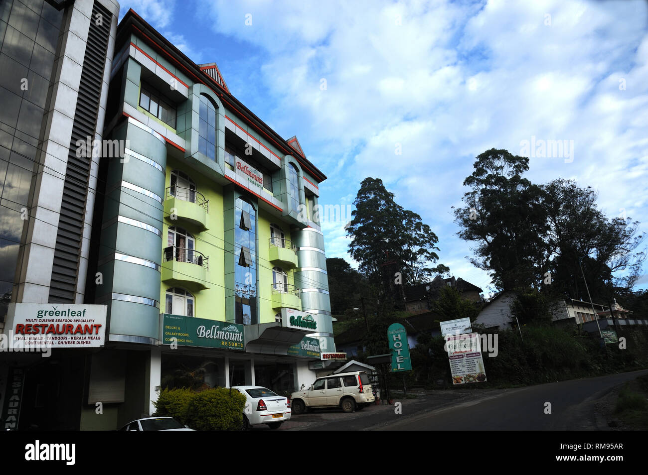 Bellmount Resorts, Hôtel Moolakadai, Munnar, Kerala, Inde, Asie Banque D'Images