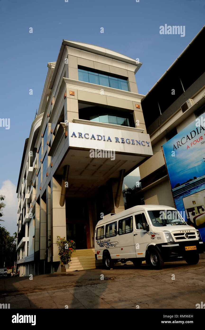 Hôtel Arcadia Regency, Alappuzha, Alleppey, Kerala, Inde, Asie Banque D'Images