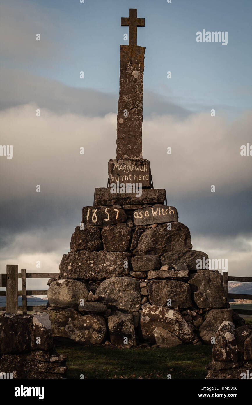 Mémorial du mur de Maggie, Perthshire, Écosse Banque D'Images