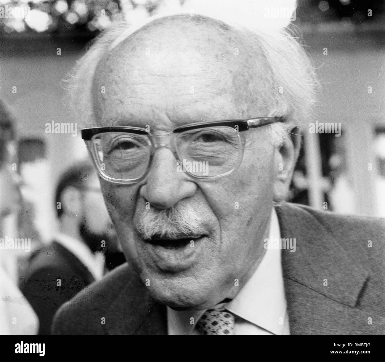 Leopold Ruzicka, Swiss Prix Nobel de chimie (1939). La photo a été prise à la réunion du Prix Nobel, Lindau. Banque D'Images