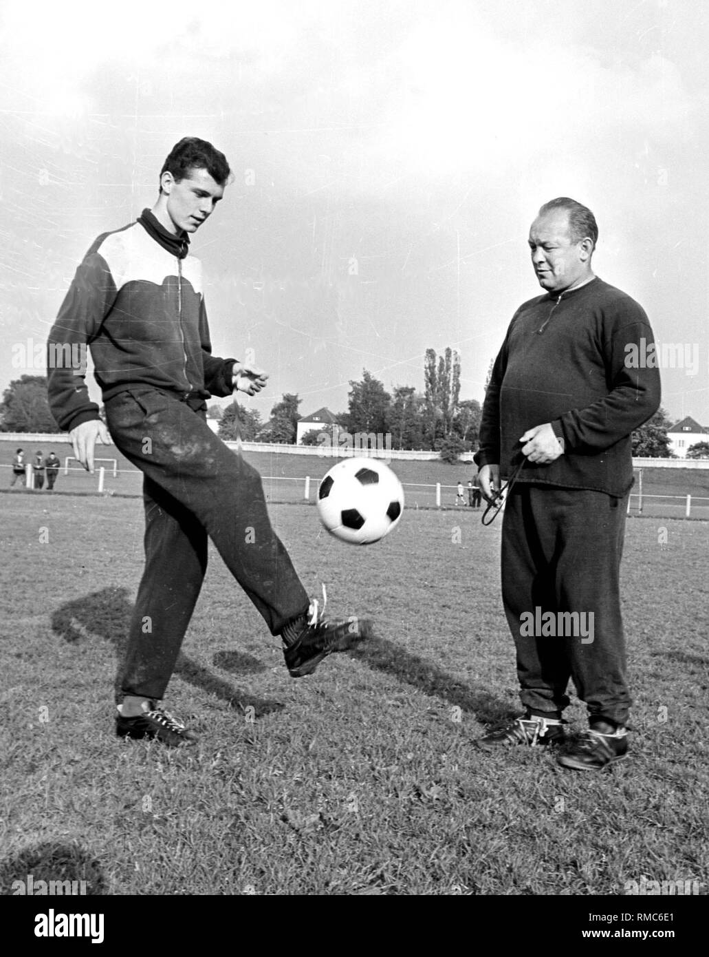 Franz Beckenbauer et coach. Cajkowski Banque D'Images