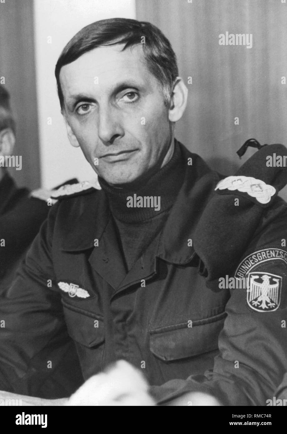 Ulrich Wegener, fondateur de l'unité antiterroriste allemande GSG-9. Banque D'Images
