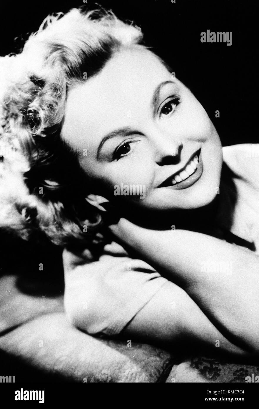 Bruni Loebel, une actrice allemande. Photo non datée, probablement au début des années 50. Banque D'Images