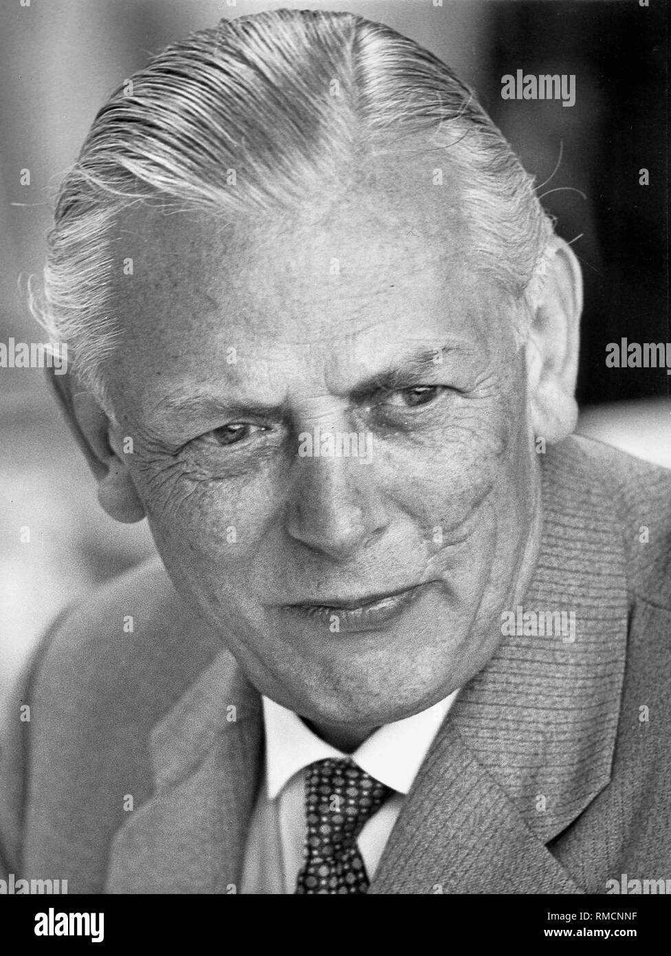 Adolf Friedrich Johann Butenandt, Prix Nobel de chimie (1939). La photo a été prise à la réunion du Prix Nobel, Lindau. Banque D'Images