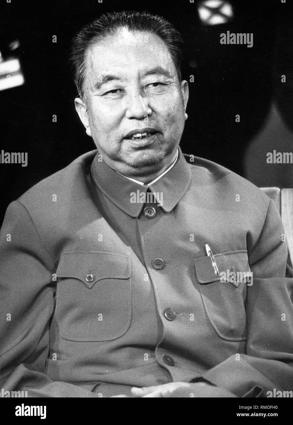 Hua Guofeng, le Premier ministre chinois et chef de parti. Banque D'Images