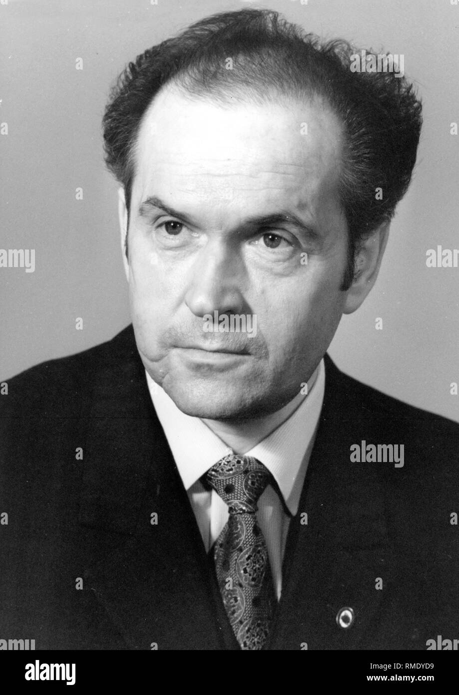 Oskar Fischer : (* 19.03.1923.) entre 1975 - 1990 Ministre des affaires étrangères de la RDA, entre 1971 - 1989 Membre du Comité central du SED. Banque D'Images