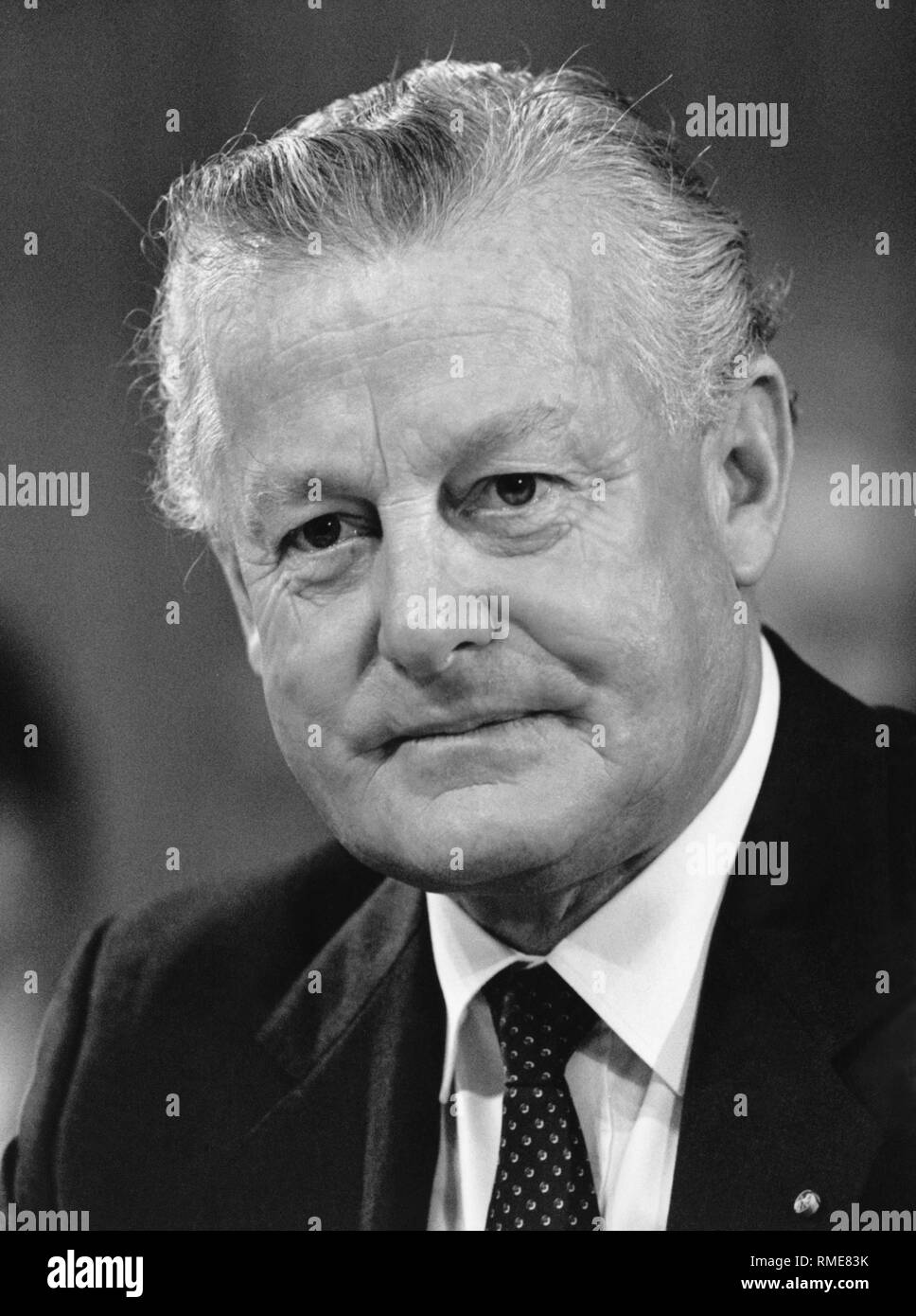 Max Streibl, homme politique, Ministre, Président de la CSU, l'Allemagne, des portraits Banque D'Images