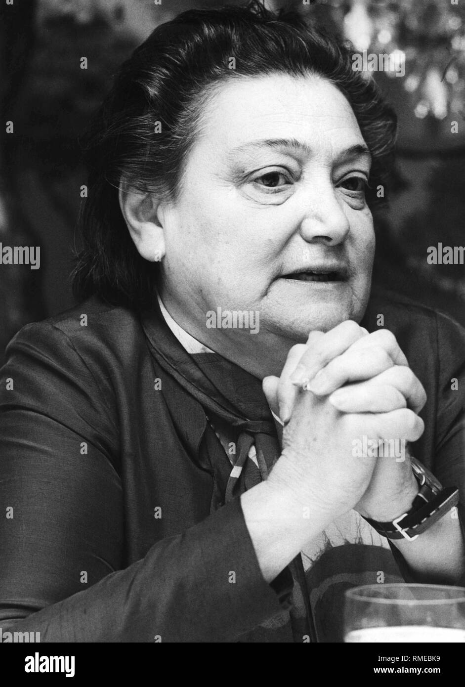 Amalia Fleming, épouse d'Alexander Fleming. Banque D'Images