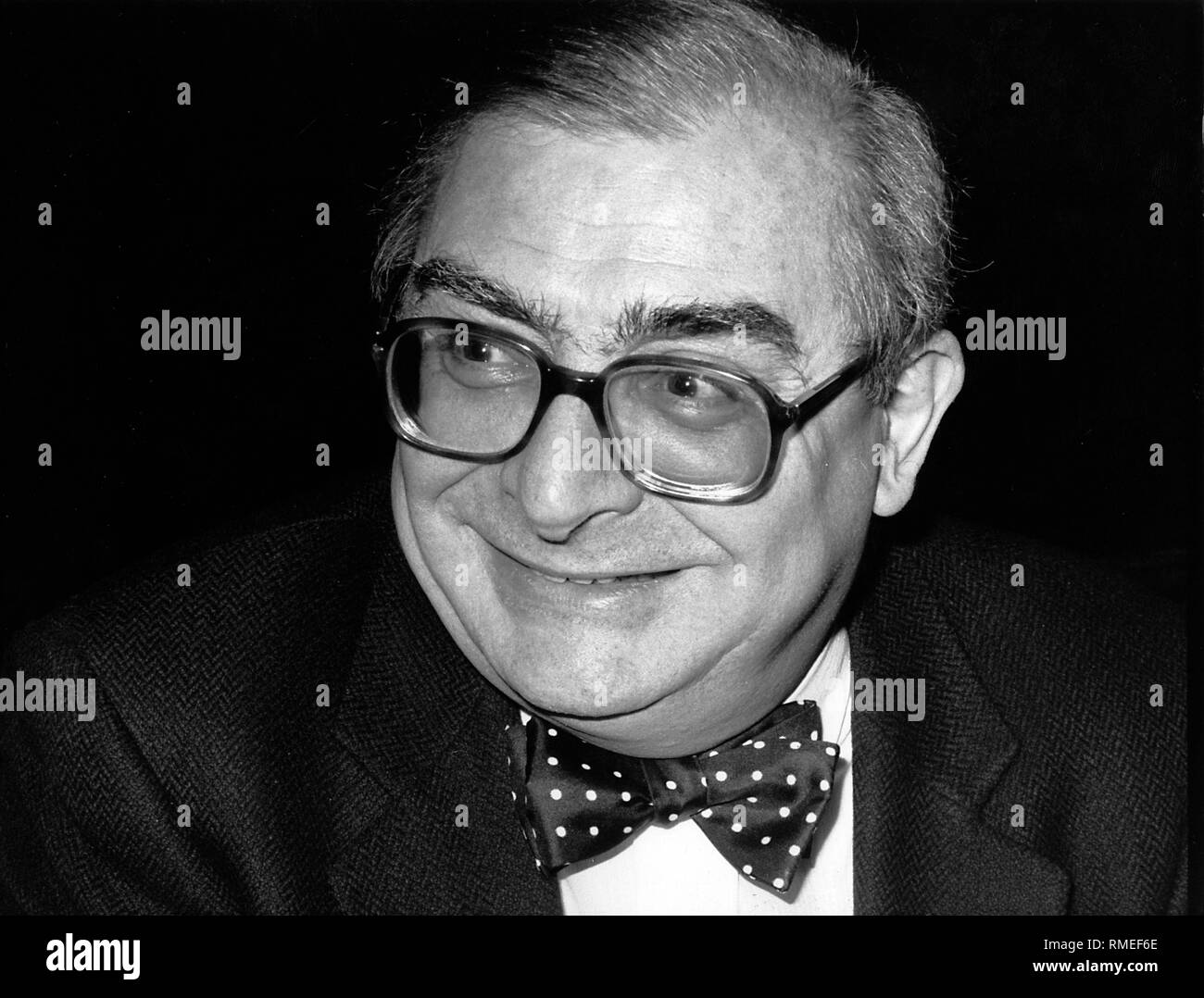 Portrait du réalisateur français Claude Chabrol. Banque D'Images