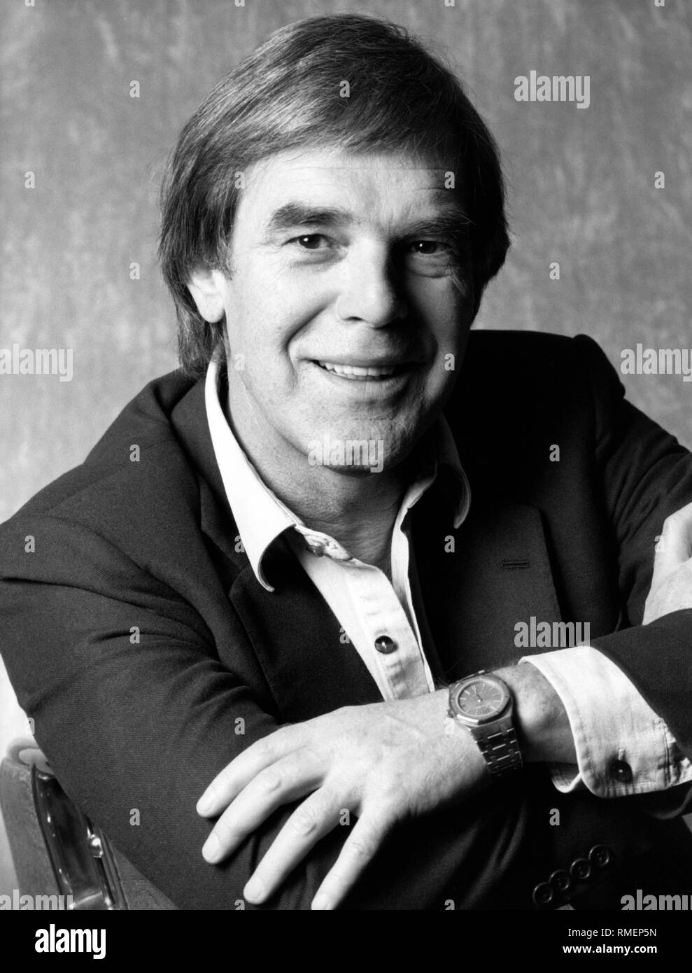Portrait de l'acteur, réalisateur et auteur Horst Juessen. Photo non datée, probablement au début des années 90. Banque D'Images
