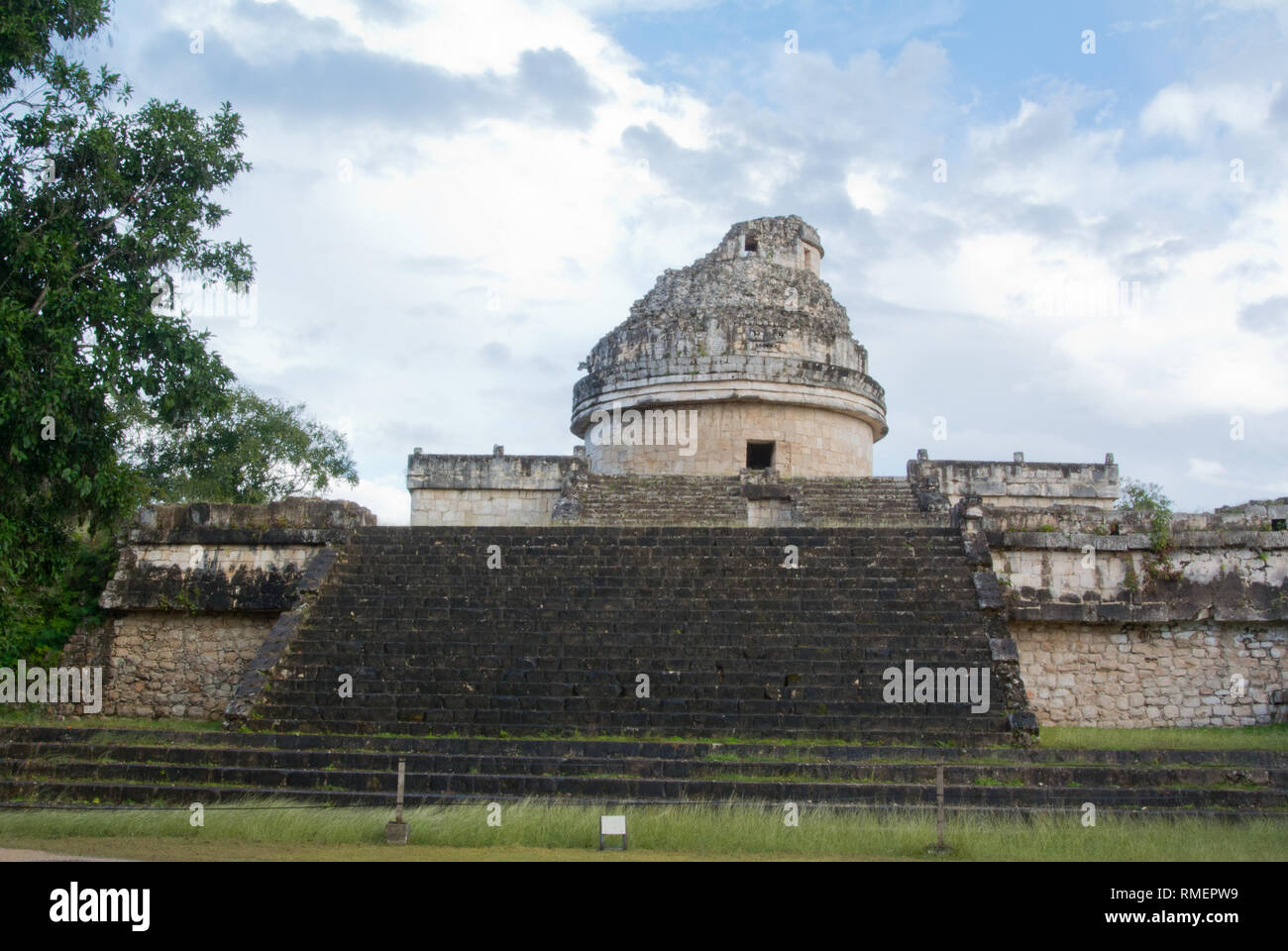 El Caracol, Chichen Itza, Mexique Banque D'Images