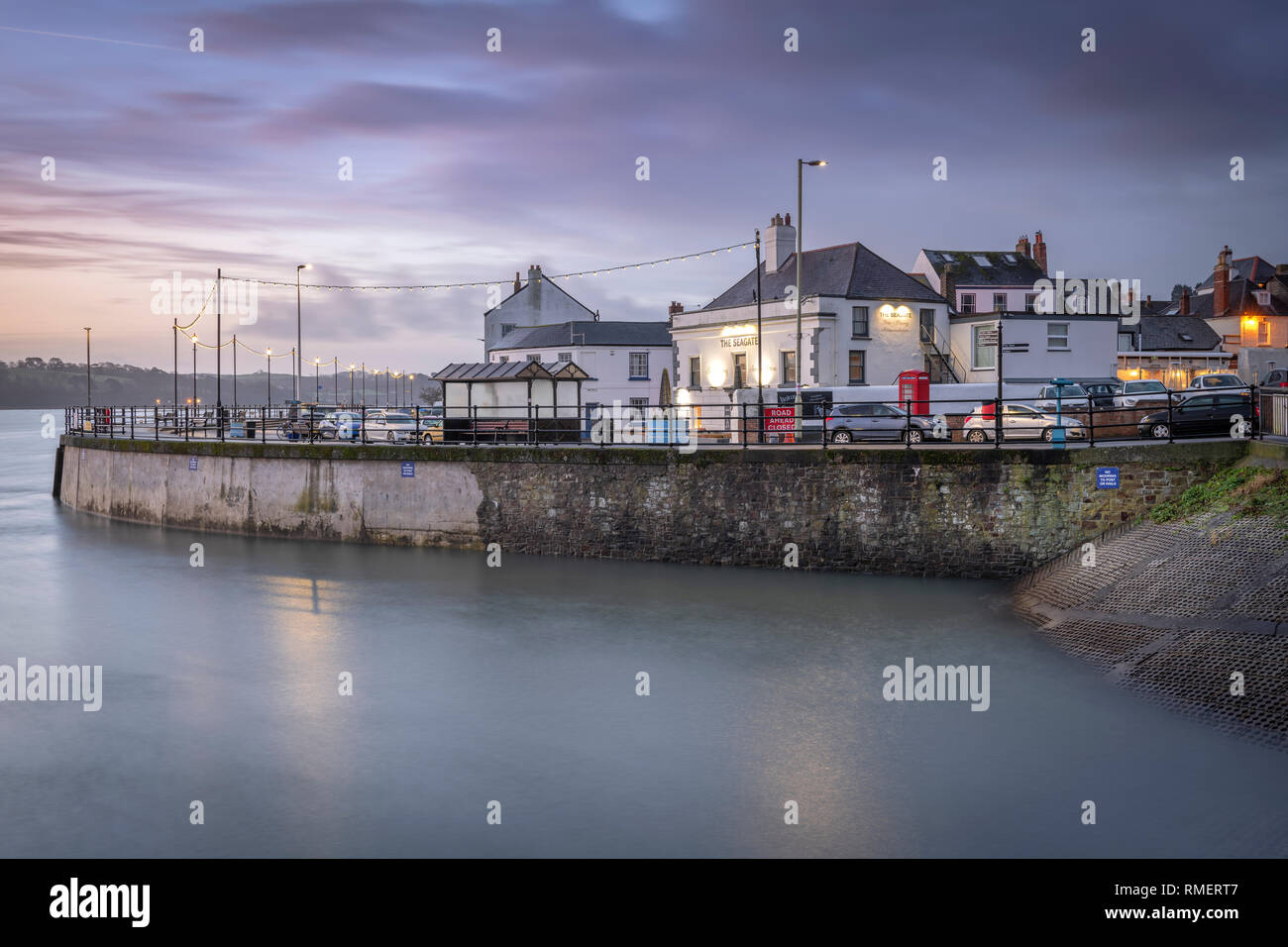 Le toujours populaire Seagate sur le quai à Appledore dans le Nord du Devon. Banque D'Images