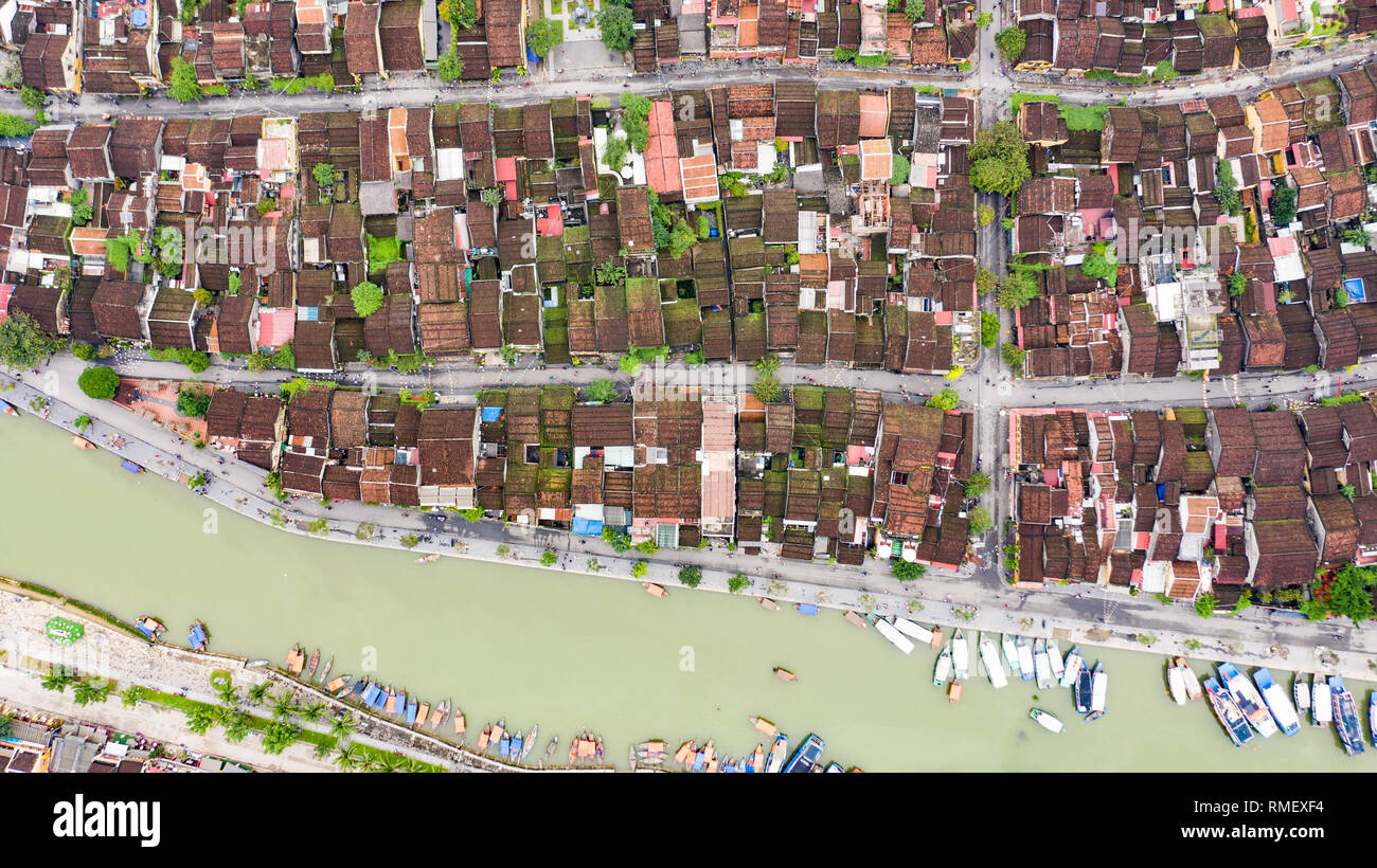 Par antenne, Hoi An, Vietnam Banque D'Images