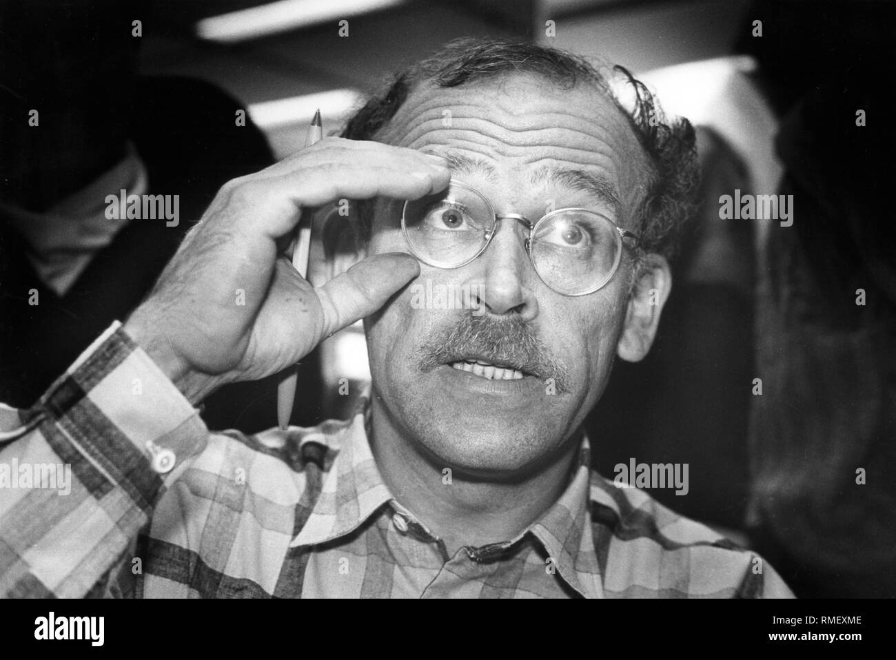 Günter Wallraff, écrivain / journaliste. Photo non datée, probablement dans les années 1980. Banque D'Images