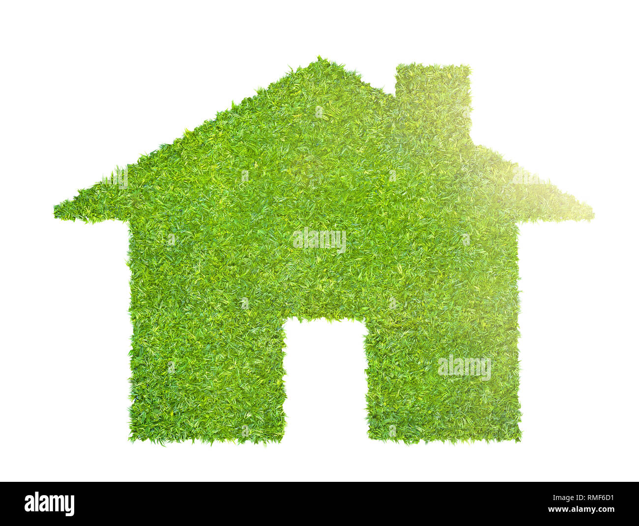 Eco house concept fait d'herbe Banque D'Images