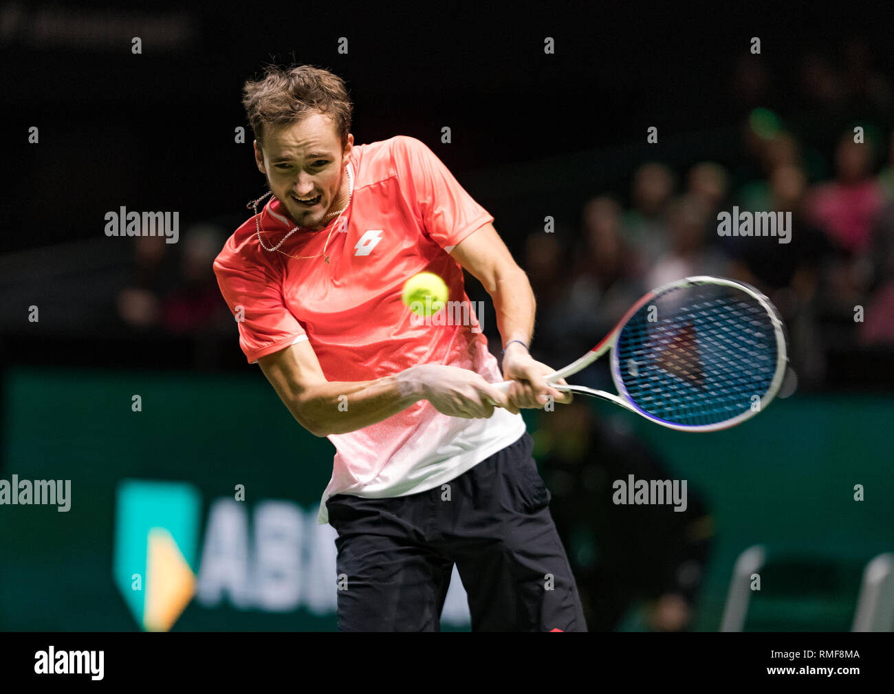 Rotterdam, Pays-Bas 14 Feb 2019.. ABNAMRO World Tennis Tournament, Ahoy, Daniil Medvedev (RUS), Crédit : Henk Koster/Alamy Live News Banque D'Images