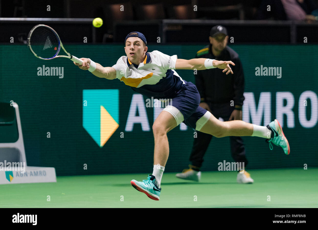 Rotterdam, Pays-Bas 14 Feb 2019.. ABNAMRO World Tennis Tournament, Ahoy, Tallon Griekspoor (NED), Crédit : Henk Koster/Alamy Live News Banque D'Images