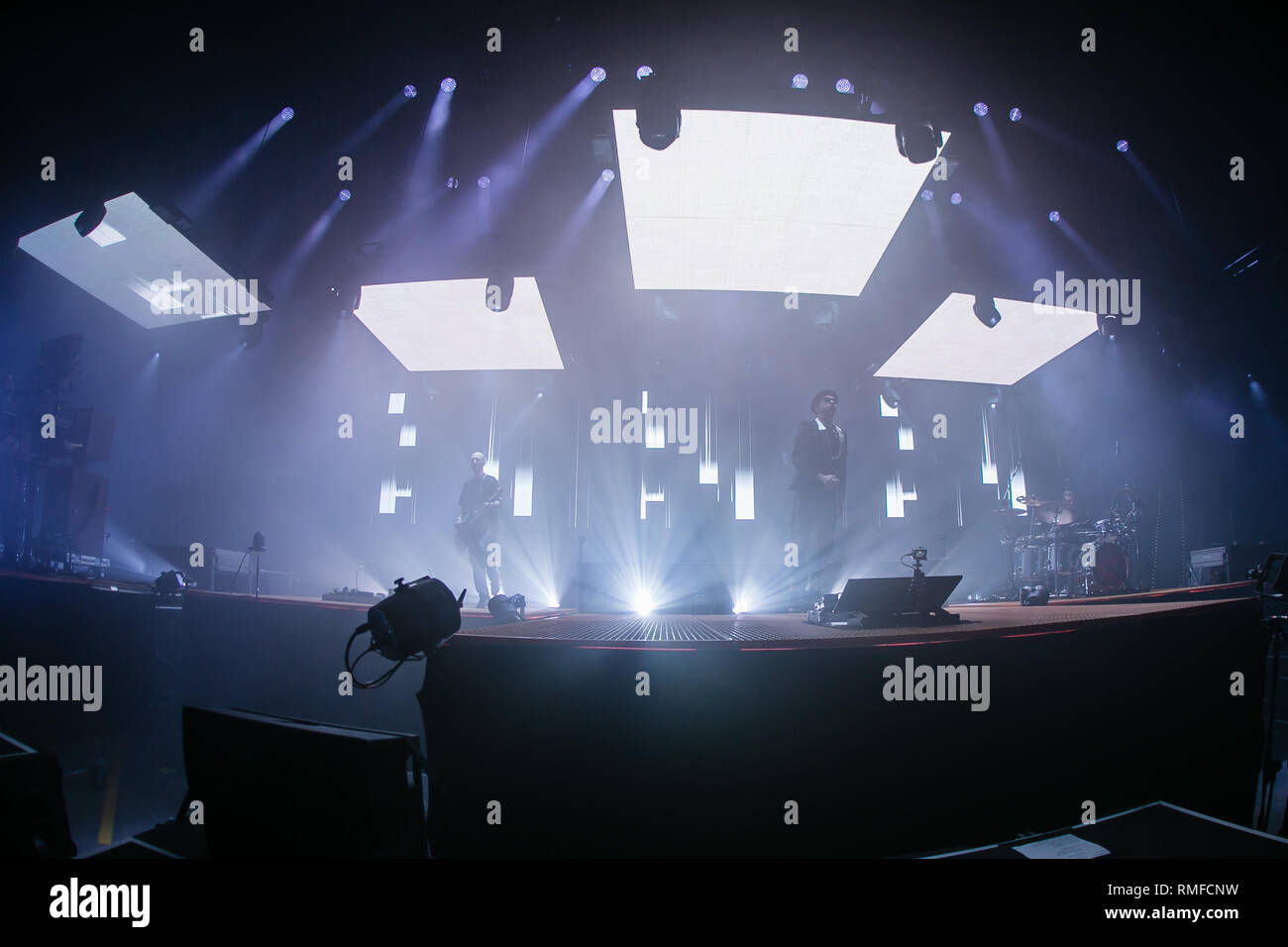 Turin, Italie. 14 février 2019. Le groupe de Turin Subsonica se produire en direct dans leur propre ville FIT 8tour crédit: Daniele Baldi Banque D'Images