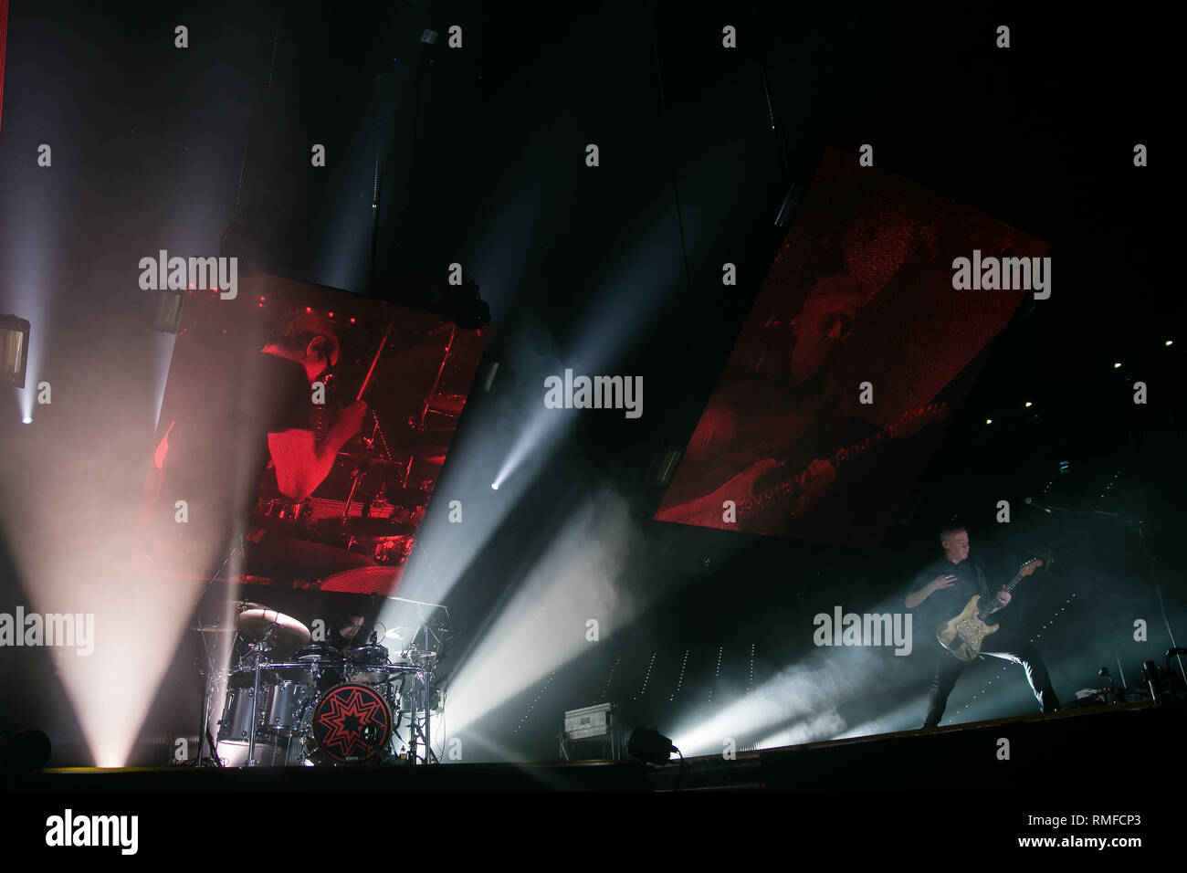 Turin, Italie. 14 février 2019. Le groupe de Turin Subsonica se produire en direct dans leur propre ville FIT 8tour crédit: Daniele Baldi Banque D'Images