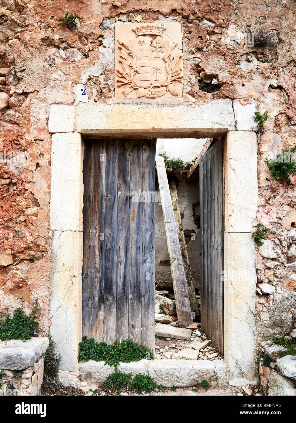 Raixeta, ferme abandonnée Banque D'Images