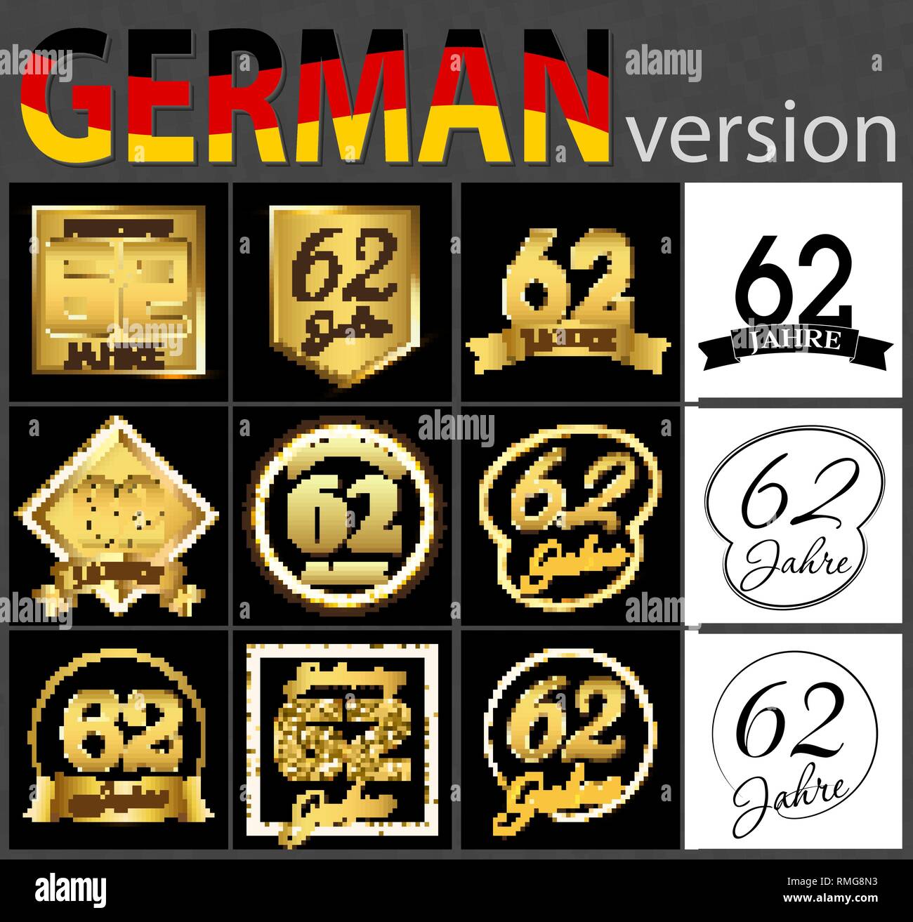 Numero De Serie De Soixante Deux Ans 62 Ans Celebration Du Design Anniversaire Nombre D Elements De Modele Pour Votre Fete D Anniversaire Traduit De L Image Vectorielle Stock Alamy Numero De Serie De Soixante Deux Ans 62 Ans Celebration Du Design Anniversaire Nombre D Elements De Modele Pour Votre Fete D Anniversaire Traduit De L Image Vectorielle Stock Alamy