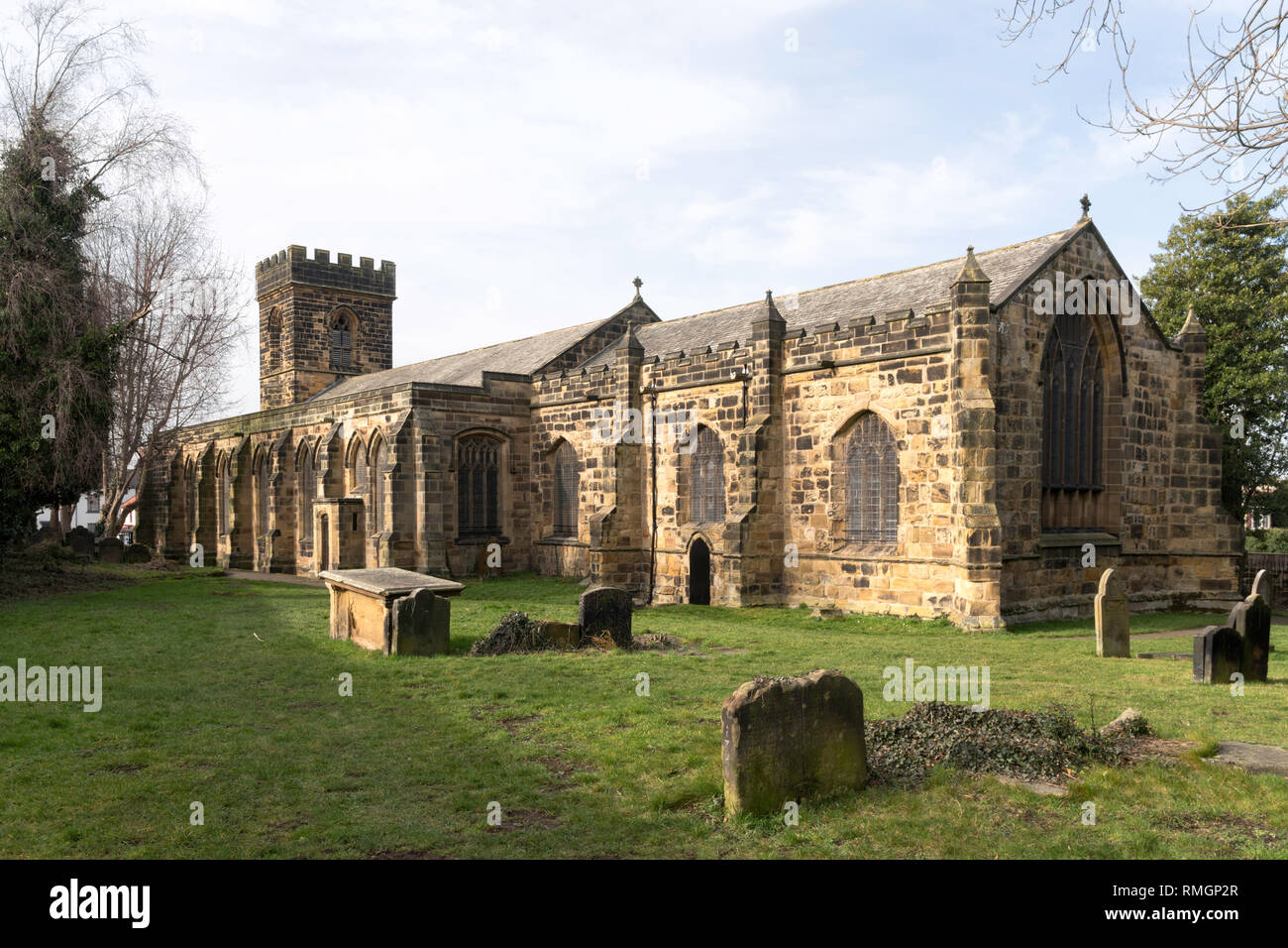 L'église St Nicholas à Guisborough, North Yorkshire, England, UK Banque D'Images