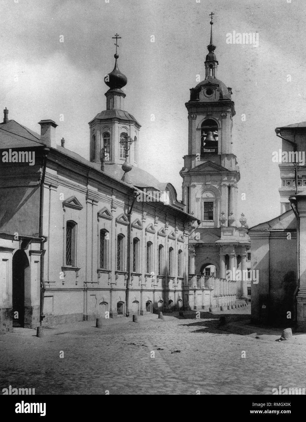 L'église de Saint Jean le Précurseur à Bor à Moscou. Photo albumine Banque D'Images