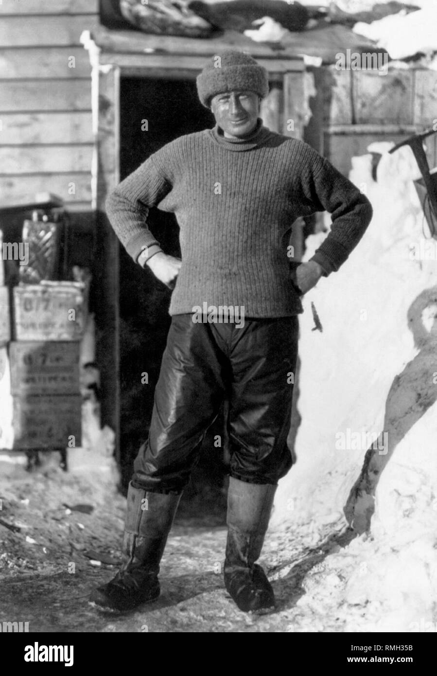 Dr Edward Wilson partie de l'expédition Terra Nova au cours de l'expédition Antarctique Britannique en Antarctique Photo prise 1910 Banque D'Images