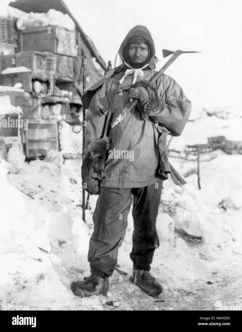 Le premier maître de edgar evans une partie de l'expédition Terra Nova au cours de l'expédition Antarctique Britannique en Antarctique Photo prise 1910 Banque D'Images