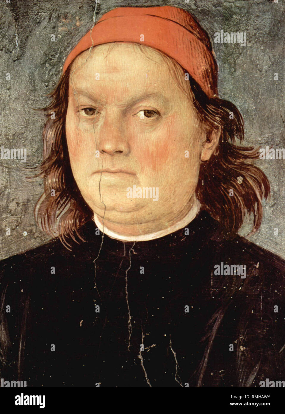 Pietro Perugino (1452 - 1523), né Pietro Vannucci, artiste peintre italien. Self-Portrait Banque D'Images
